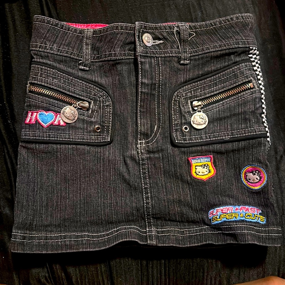 Hello kitty denim skirt